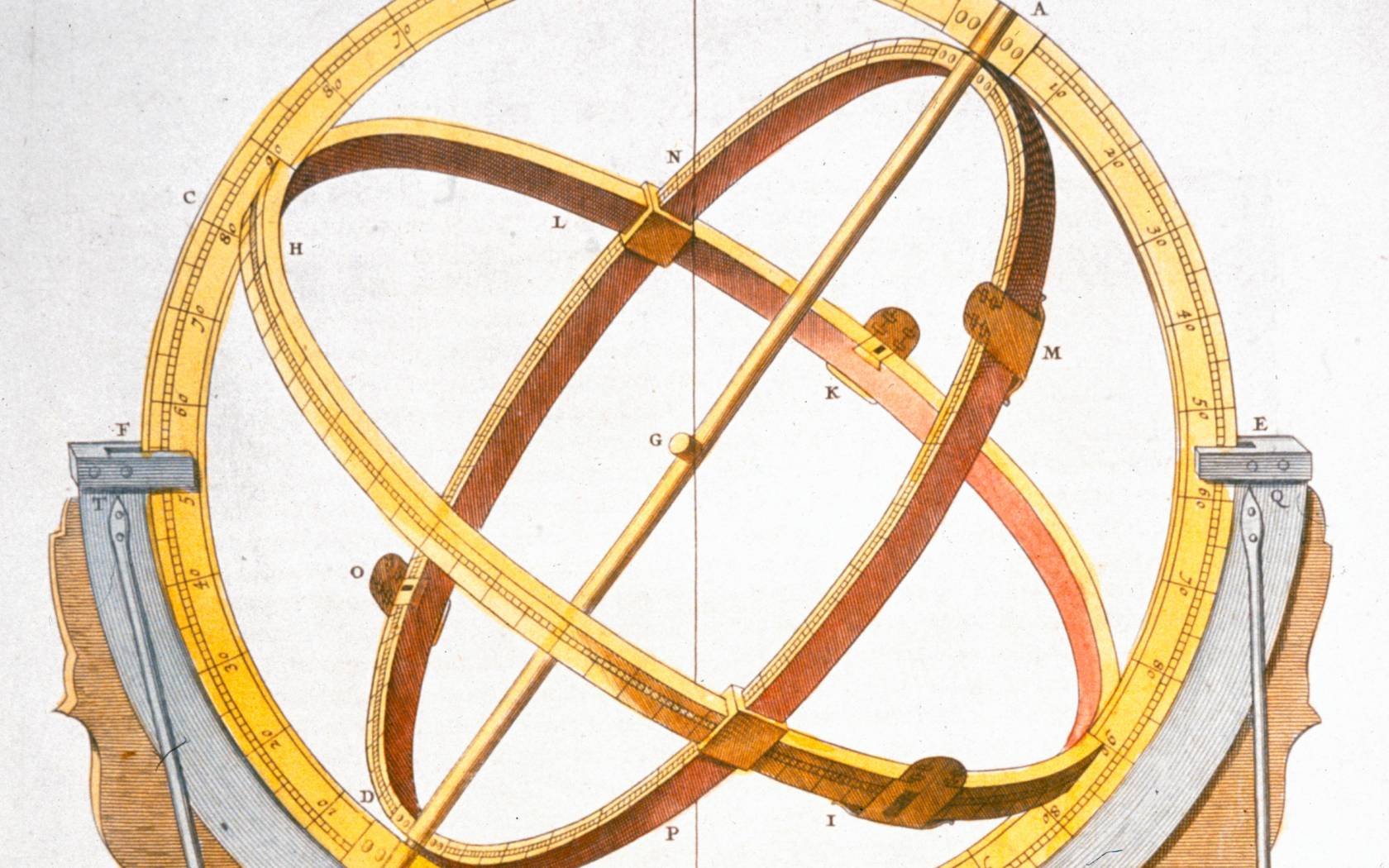 An orrery designed by the Danish astronomer Tycho Brahe, c1630.