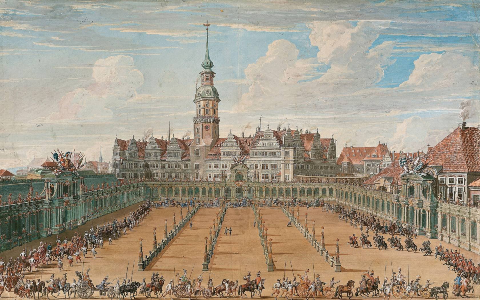 C.H. Fritzsche's Parade of the Ladies' Races, Dresden (1710).