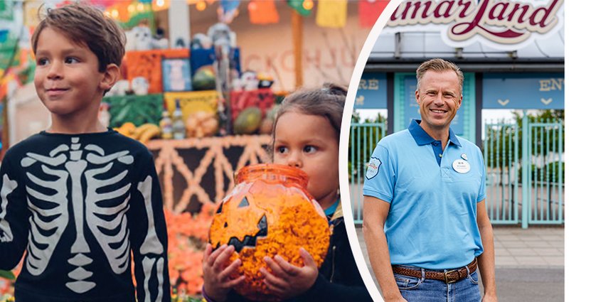 Rickard Bender ghar höga förväntningar på Skara Sommarlands halloweenfirande. Foto: Pressbild