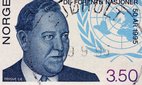 A stamp dedicated to Trygve Lie.