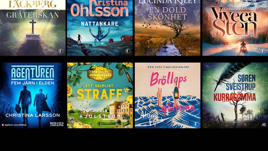 BookBeat listar 2025 års mest lyssnade böcker och författarskap