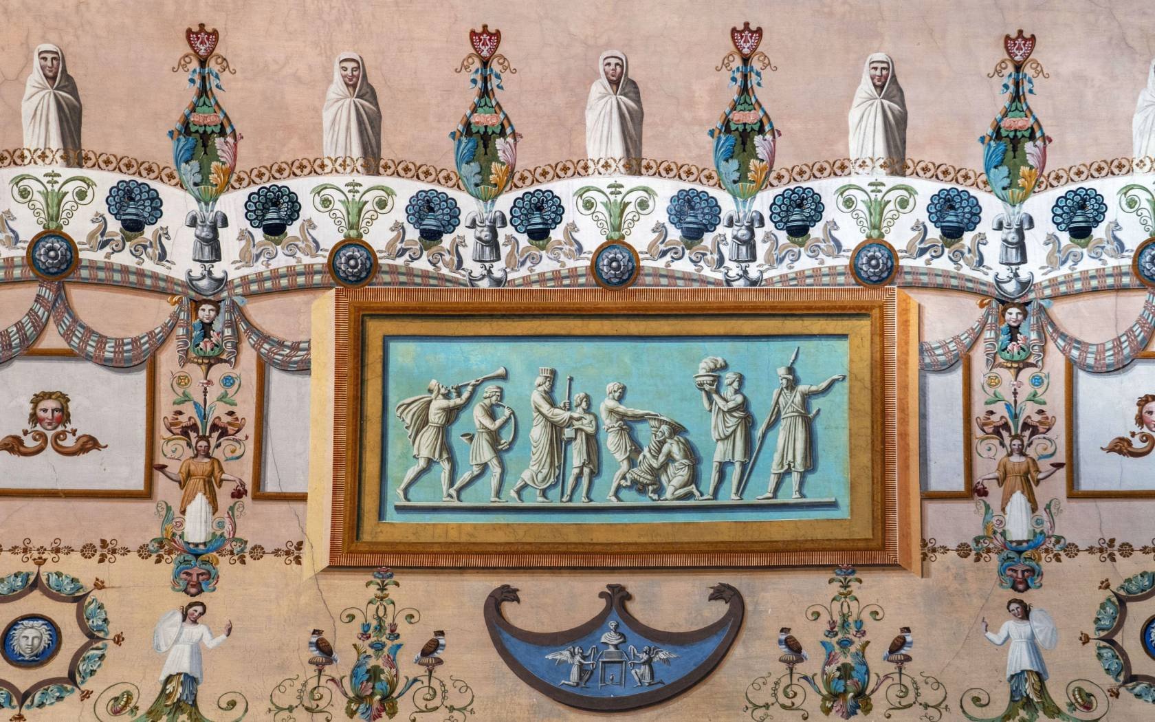 Ceiling frescoes in the Monastero dei Benedettini di San Nicolò, Catania