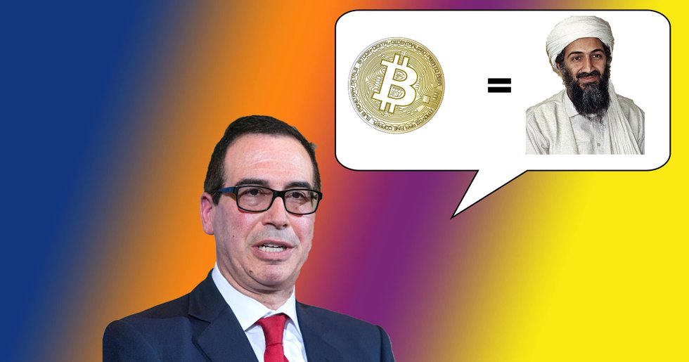 USA:s finansminister: Bitcoin är ett hot mot den nationella säkerheten