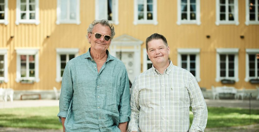 Steffo Törnquist och Dan Persson äger Knistad Herrgård tillsammans. 
