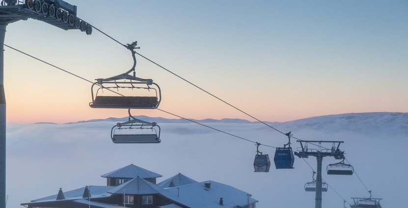 Alpina VM som arrangeras i Åre 2019 är en av anledningarna till att Skistar satsar på solelsdrivna liftar. Foto: Skistar