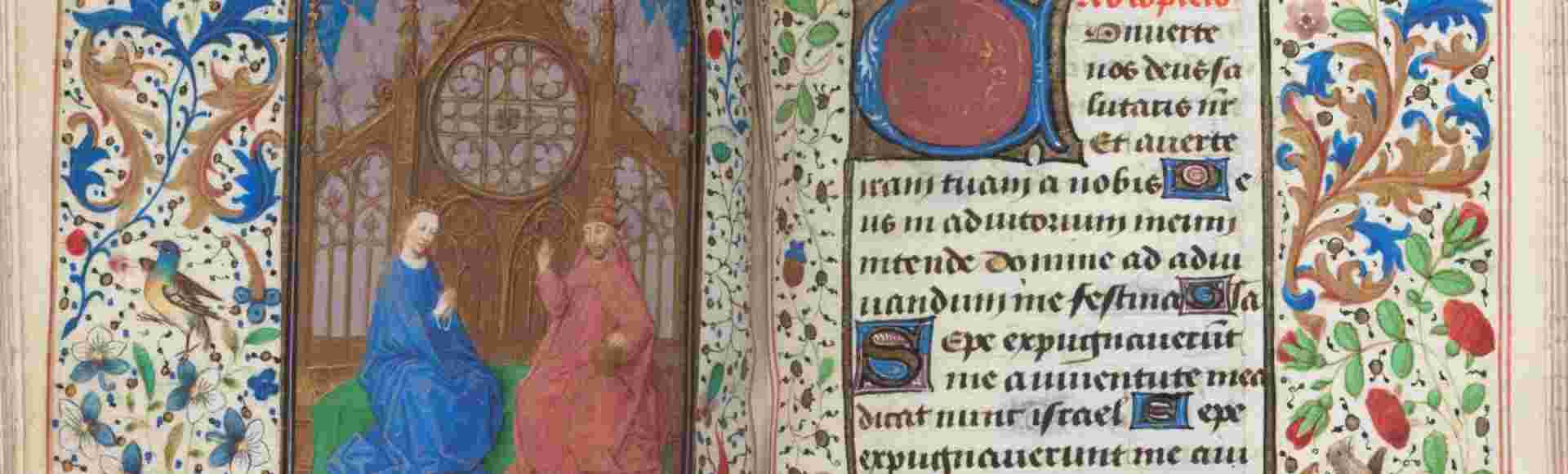 Two folios from the Trivulzio Book of Hours.
