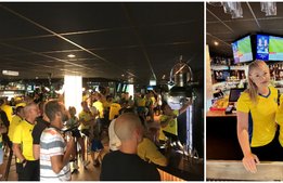 Fotbollsfest på lokal – fyra på morgonen