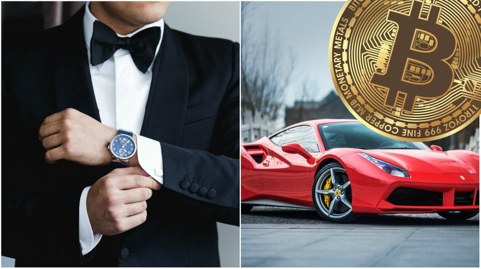 Svenskt företag lanserar tjänst där nyrika bitcoinmiljonärer kan köpa lyxprodukter.