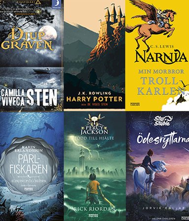 14 asbra bokserier för slukande barn