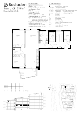 PlanlösningHoppets Gränd 24 B