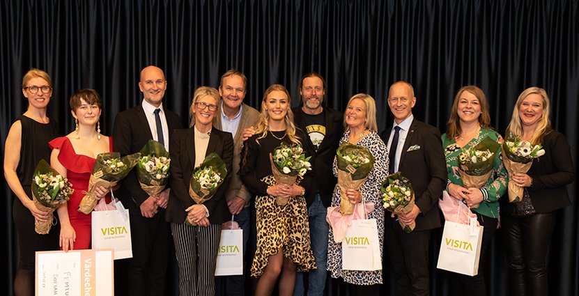 Vinnarna i Awards Night, galan som hyllar västra Sveriges besöksnäring.  Foto: Visita