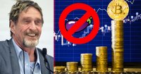 John McAfee backar från sitt penislöfte – och dissar bitcoin