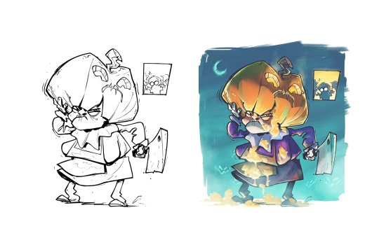 Halloween &ndash; f&auml;rgl&auml;ggningspyssel