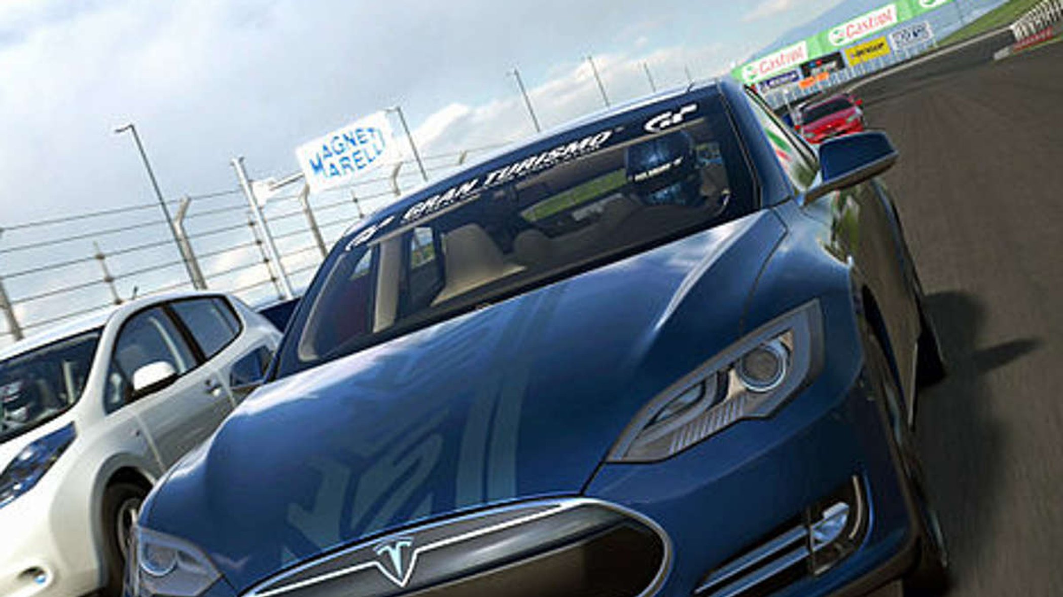 En Tesla Model S i spelet 