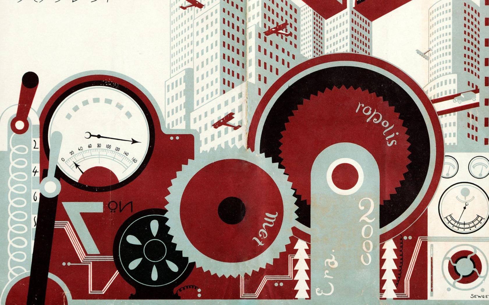 A Japanese poster for the film Metropolis.