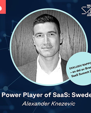 Alexander Knezevic, VD för Curoflow, utsedd till SaaS Power Player 2023 av Breakit.