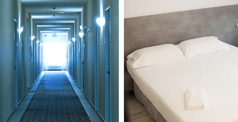 Hotellen var värst drabbade under augusti 2020, med ett tapp på 51 procent. 