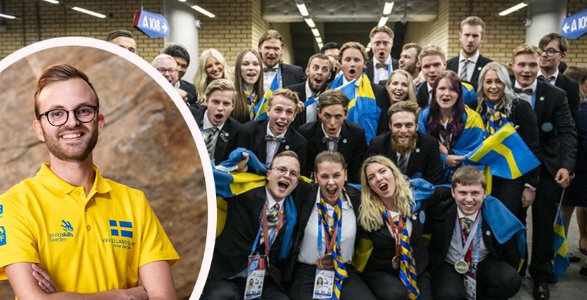 Elias Larsson är den första svenska<br />
 hotellreceptionisten att ta en pallplats vid ett Yrkes-VM. Foto: Pressbilder