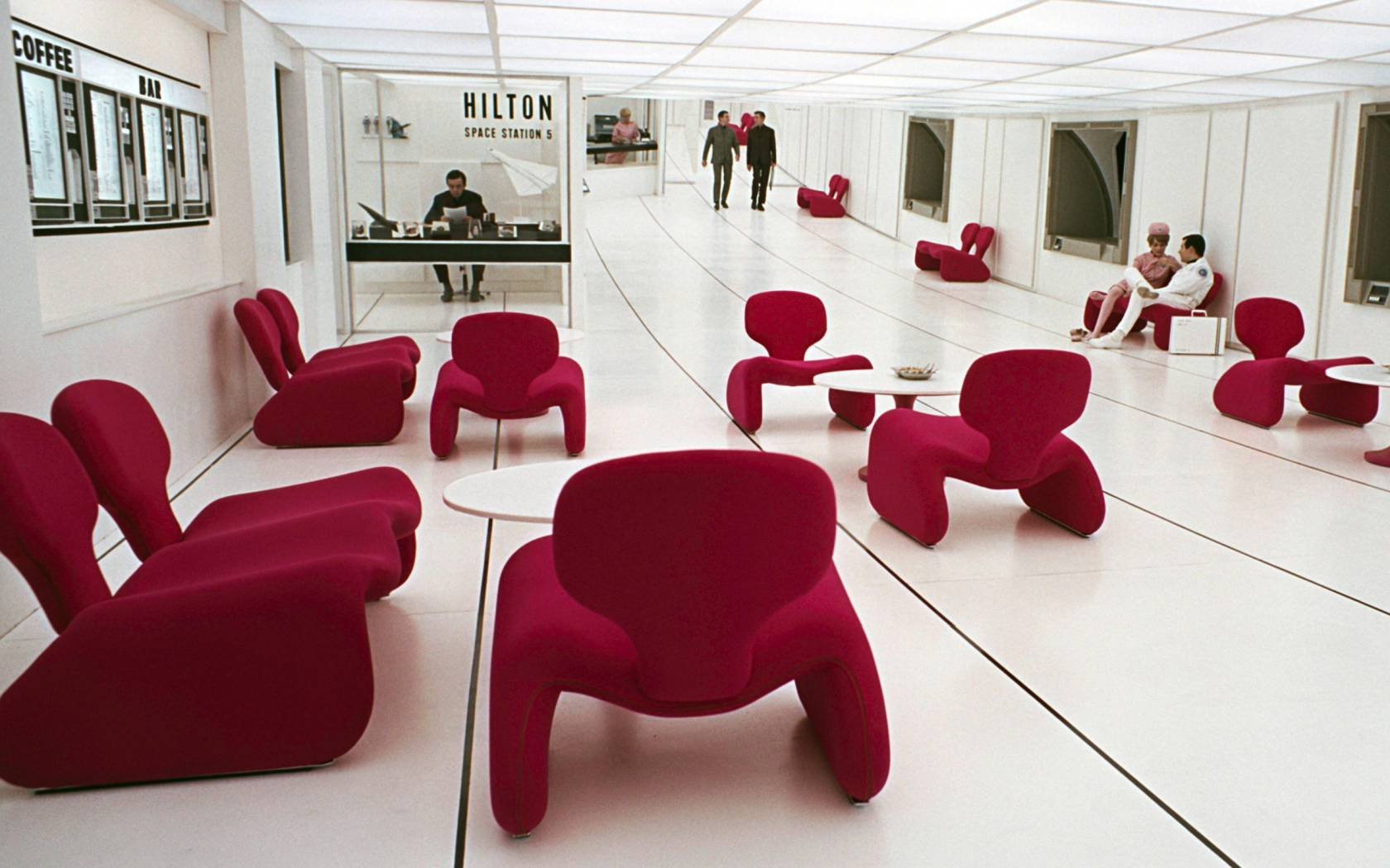 A still from A Space Odyssey directed by Stanley Kubrick.
