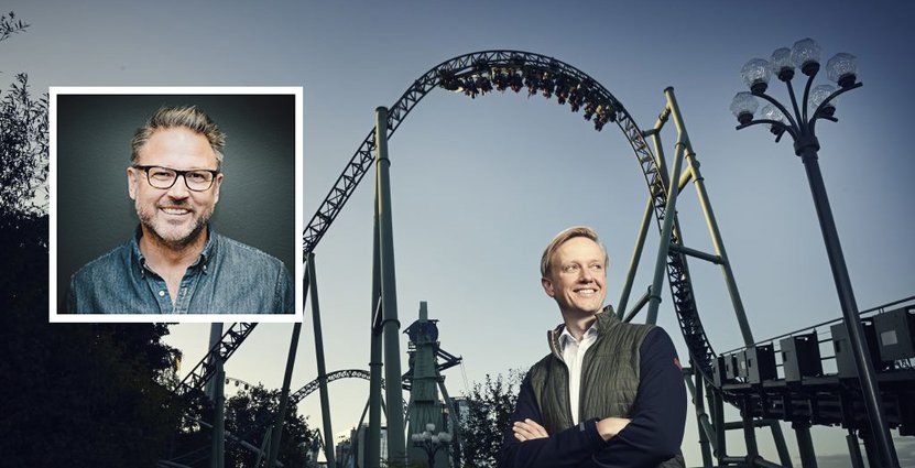 Gröna Lunds vd Magnus Widell och Lisebergs vd Andreas Andersen.  Foto: Gröna Lund/Liseberg