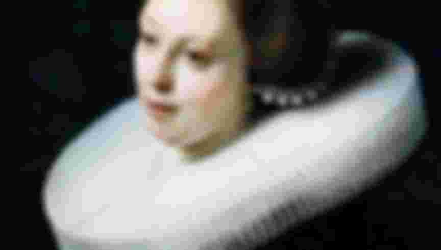 Detail of Woman with Collar from A Lady and Gentleman in Black by Rembrandt Harmensz van Rijn. Credit: Burstein Collection/Corbis/VCG via Getty Images