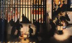 Display Room in the Yoshiwara by Katsushika Oi.