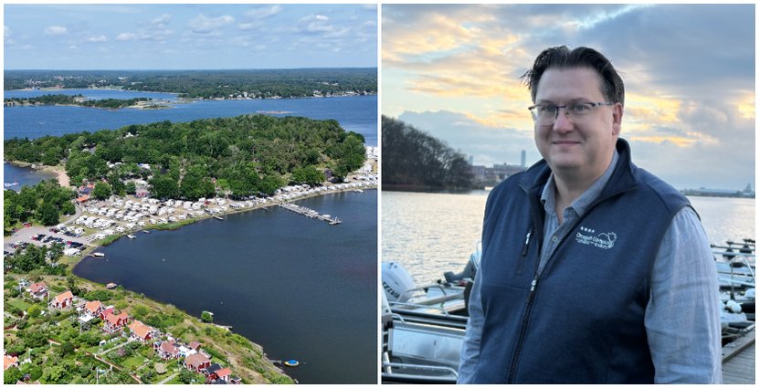 David Berg, vd på Dragsö Camping & Stugby i Karlskrona. 