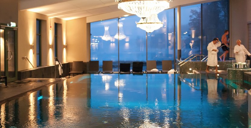 Aftonspa på Loka Brunn, där Spadagarna hölls förra året.  