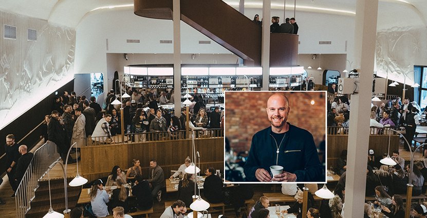 – Ingen har väl kommit på en sådan knäpp idé som att bygga en pizzeria i den här storleken, säger Tobias Hamberg, styrelsemedlem i Göteborgsfamiljen.   