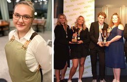 Hon säkrade SM-titeln i Servering
