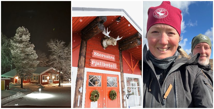 Malin och Andreas Lönnmo tog över fjällhotellet i våras. 