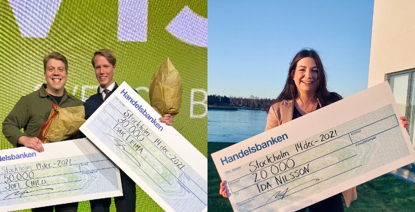 Förra årets vinnare: Joel Chilo, Isak Leima och Ida Nilsson 