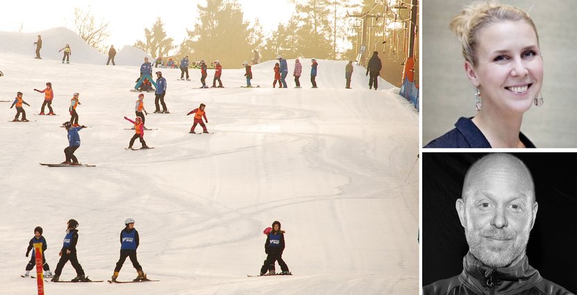 Lina Normark, projektledare och Magnus Noppa, nybliven vd på SLAO. Foto: Pressbild