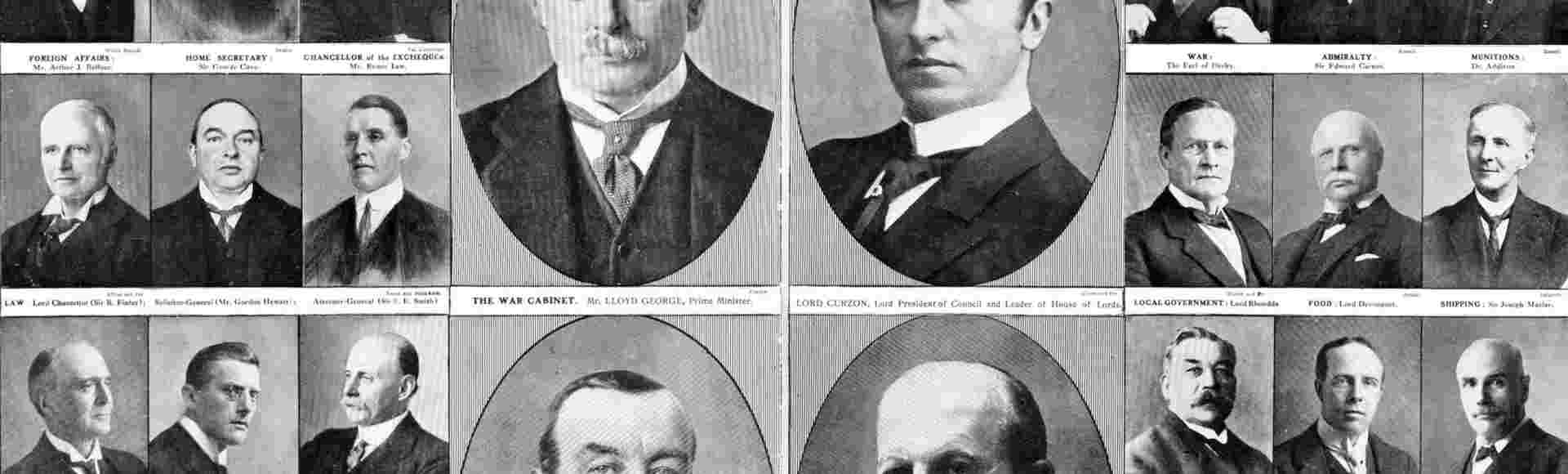 The newly constituted Cabinet of 1916.