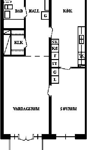 PlanlösningVästra Norrlandsgatan 38 E