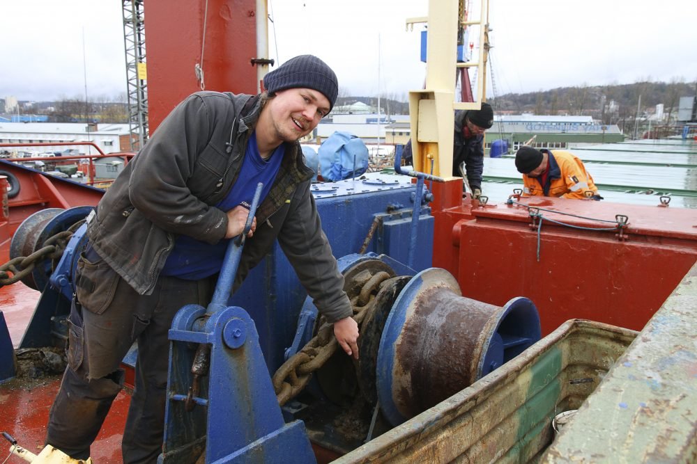 Tobias Alexandersson är matros på Listerland