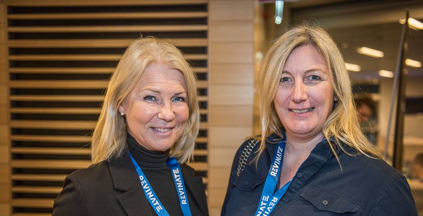 Chatrine Fritzell från Göteborg stads utbildningsförvaltning lunchade med Lisa Plumridge, Enveritas. 