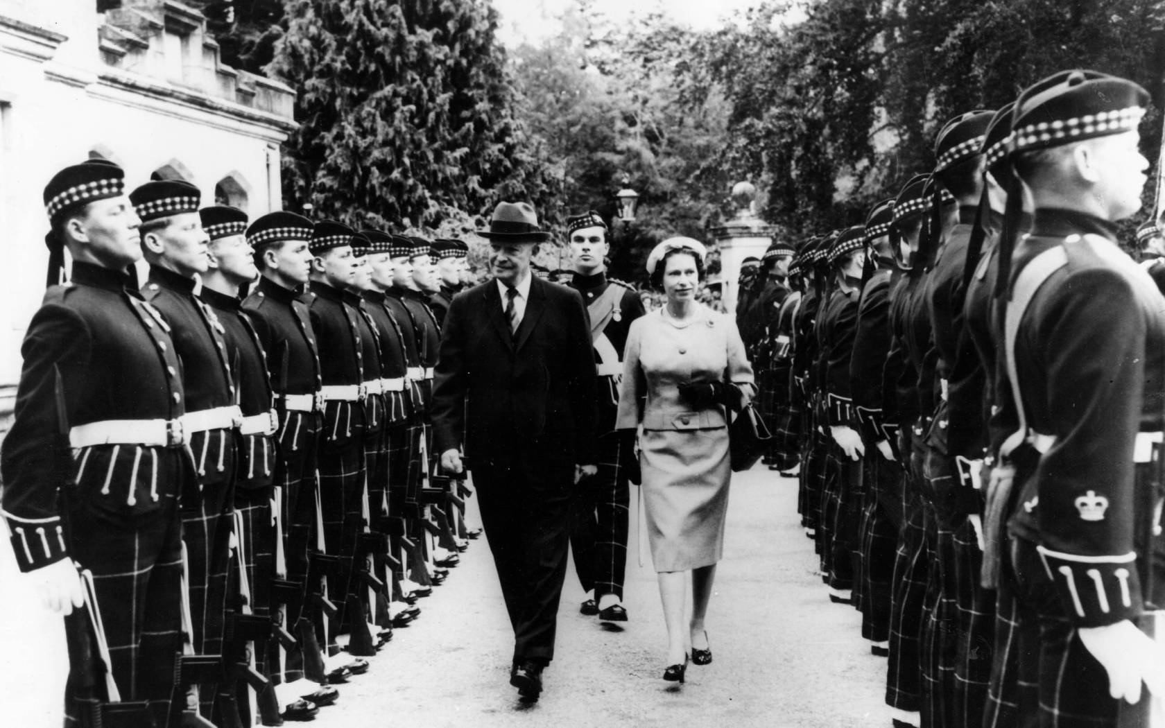 President Eisenhower and Queen Elizabeth II.