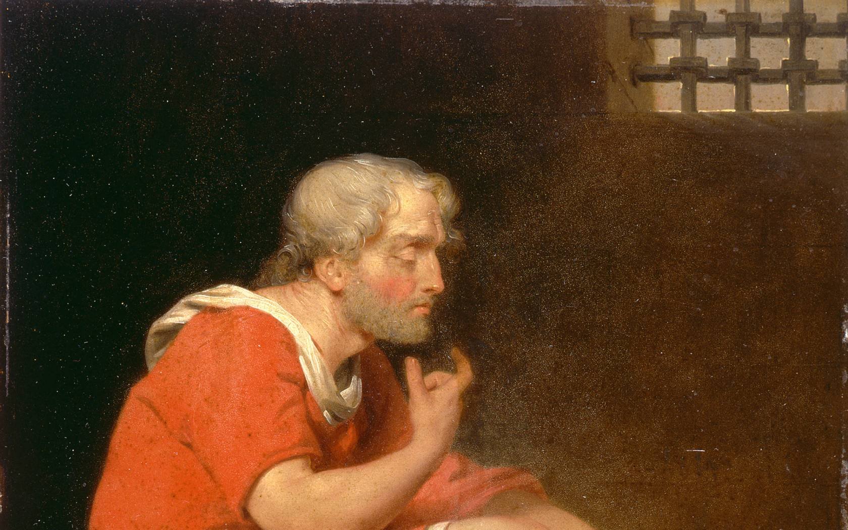 Robert, Duke of Normandy, in prison.