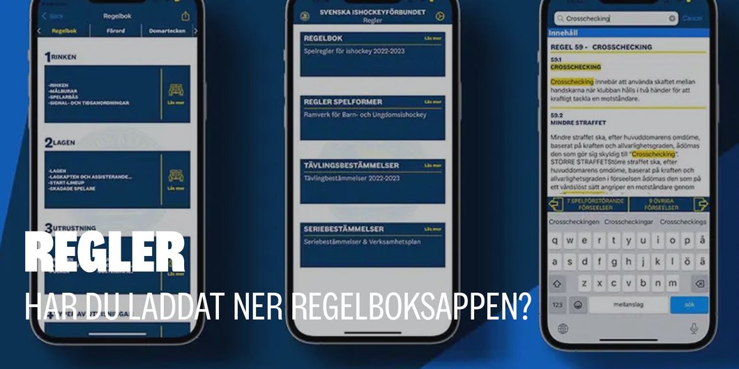 Spelregler för ishockey - nu i appform!