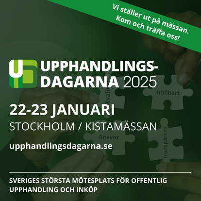 Agio ställer ut på Upphandlingsdagarna 2025 – Möt oss och Remisse - vår digitala assistent!