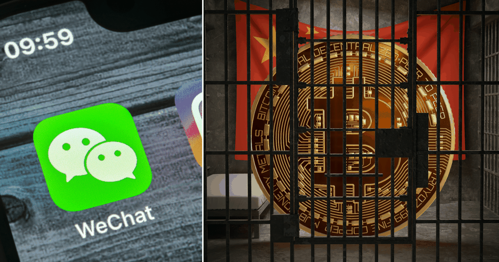 Kinesiska sociala medier-jätten Wechat förbjuder kryptovalutor.