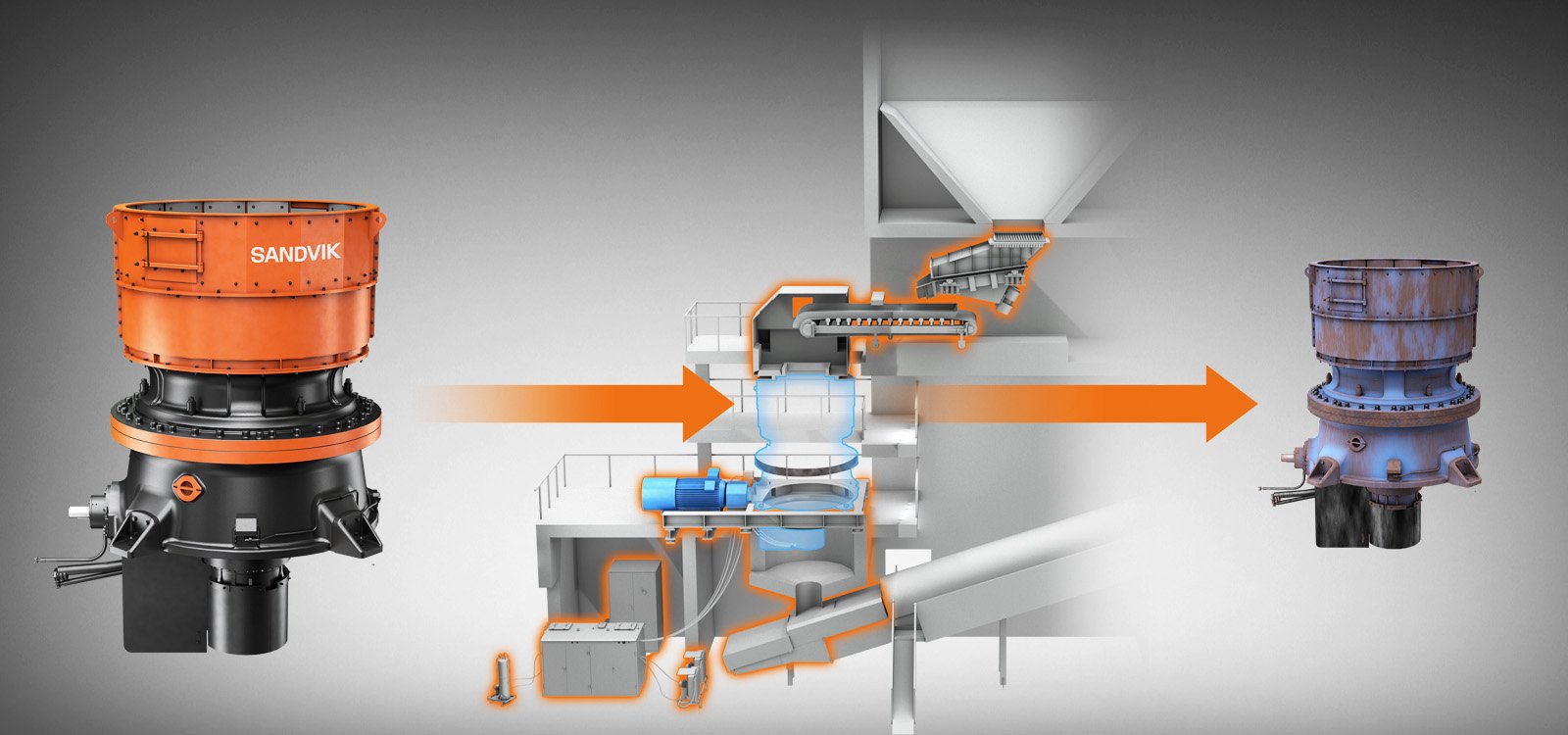 <p>Sandvik Reborn ofrece soluciones de renovación de equipos que constituyen una alternativa a los modelos convencionales de mantenimiento de sistemas de trituración.</p>
