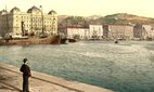 The harbour, Fiume, in Croatia between 1890-1900.
