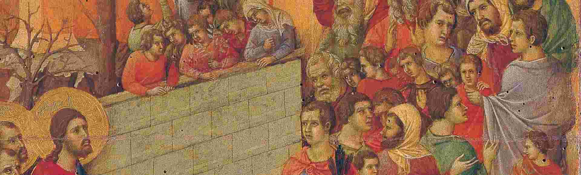 A panel from Duccio's Maestà.