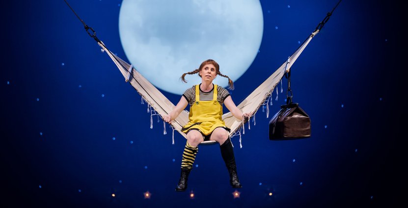 Musikalartisten Ida Breimo spelar Pippi i Pophouse föreställning 
