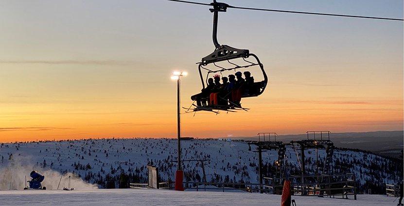 Bra tryck i skidanläggningar under sportlovsveckorna. Foto: Skistar