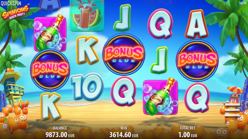 Spinions beach party slot review