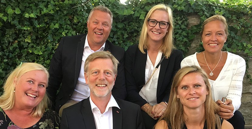 Ett Scandic-gäng: Carina Hammander, Peter Jangbratt, Henrik Dider, Heidi Wold, Christine Fraser och Åsa Keller Wannem. 