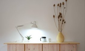 A sideboard in the style of minimalism.